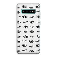 Eye pattern #2: Samsung Galaxy S10 Plus Transparant Hoesje