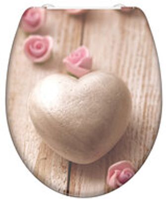 Duroplast WC-bril ROMANTIC met soft-close en quick-release
