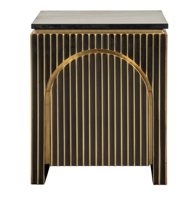 Nachtkastje Les Arcs Brushed Gold