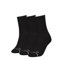 Calvin Klein Dames Sokken Athleisure 3-pack Zwart-One Size (37-41)