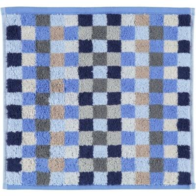 Cawö Cawö Unique Karo Gezichtsdoekje saphir