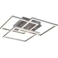 LED Plafondlamp 28W - Dimbaar & Afstandsbediening - Mat Nikkel