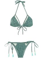 Brigitte bikini à imprimé léopard - Vert - thumbnail