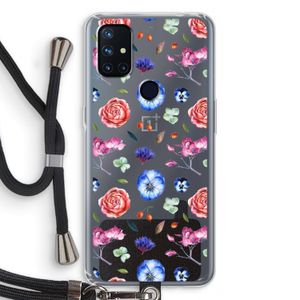 Bloemetjes: OnePlus Nord N10 5G Transparant Hoesje met koord