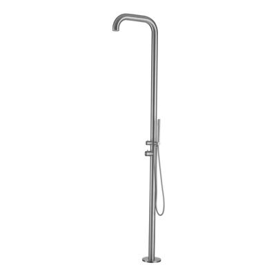Buitendouche vrijstaand Fortifura Outdoor Original Met Handdouche Geborsteld RVS