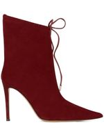 Alexandre Vauthier bottes en daim à bout pointu 105 mm - Rouge