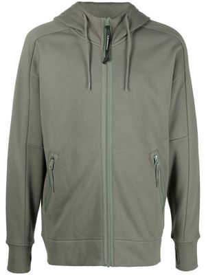 C.P. Company hoodie zippé à détail de verres signature - Vert