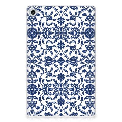 Lenovo Tab M10 Plus (3e generatie) | Siliconen hoesje | Flower Blue