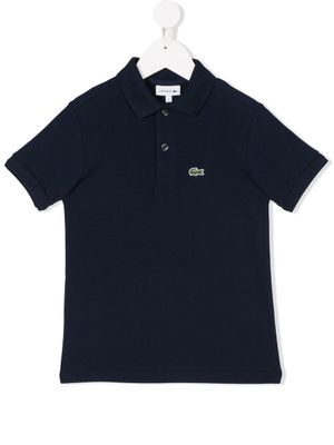 Lacoste Kids polo à logo brodé - Bleu