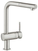 Grohe Minta keukenkraan L-uitloop Supersteel