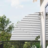 Balkon Privacy Scherm Antraciet en wit 160 x 160 cm Stof