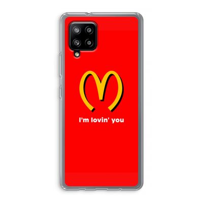 I'm lovin' you: Samsung Galaxy A42 5G Transparant Hoesje