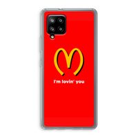 I'm lovin' you: Samsung Galaxy A42 5G Transparant Hoesje