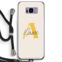 Amber Script: Samsung Galaxy S8 Transparant Hoesje met koord