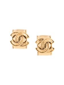 CHANEL Pre-Owned boucles d'oreilles clip à logo CC (1994)