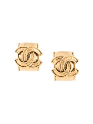 CHANEL Pre-Owned boucles d'oreilles clip à logo CC (1994)