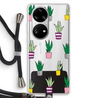 Sanseveria: Huawei P50 Pro Transparant Hoesje met koord