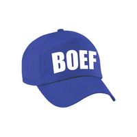 Verkleed Boef pet / cap blauw voor dames en heren   - - thumbnail