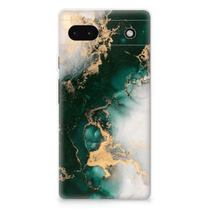 TPU Siliconen Hoesje voor Google Pixel 6A Marmer Groen