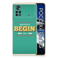 Xiaomi Poco X4 Pro 5G | Siliconen hoesje | met naam Quote Begin