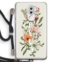 Hello bloemen: Honor 6X Transparant Hoesje met koord