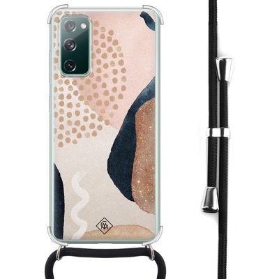 Samsung Galaxy S20 FE hoesje met koord - Abstract dots
