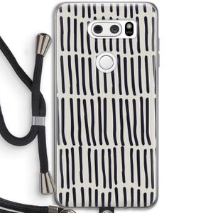 Moroccan stripes: LG V30 Transparant Hoesje met koord