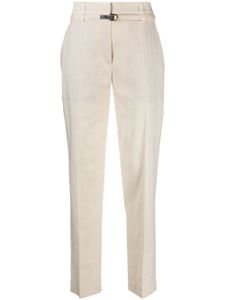 Brunello Cucinelli pantalon court à taille haute - Blanc