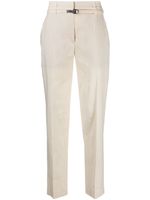 Brunello Cucinelli pantalon court à taille haute - Blanc