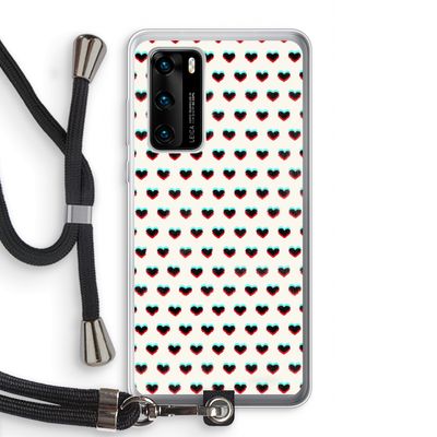 Hartjes: Huawei P40 Transparant Hoesje met koord