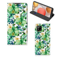 Samsung Galaxy A42 Smart Cover Orchidee Groen