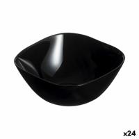 Kom Luminarc Multiusos Zwart Glas Ø 14 cm Multifunctioneel (24 Stuks) - thumbnail