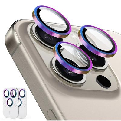 iPhone 15 Pro/15 Pro Max Tempered-Glass Lens Protectors - Chromatic