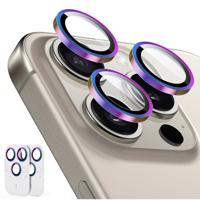 iPhone 15 Pro/15 Pro Max Tempered-Glass Lens Protectors - Chromatic