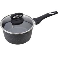 Steelpan - met glazen deksel - D18 cm - anti-aanbak - Koken - Pannen - Sauspan/juspan