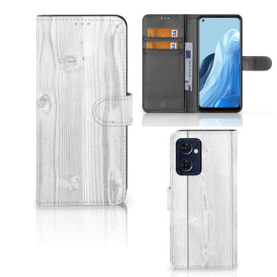 OPPO Find X5 Lite | Reno 7 5G | Book Style Case | White Wood