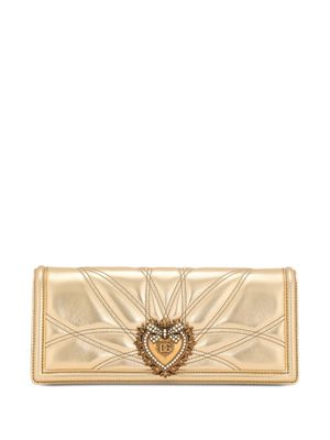 Dolce & Gabbana sac seau Devotion en cuir métallisé - Or