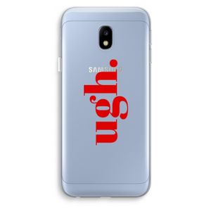 Ugh: Samsung Galaxy J3 (2017) Transparant Hoesje