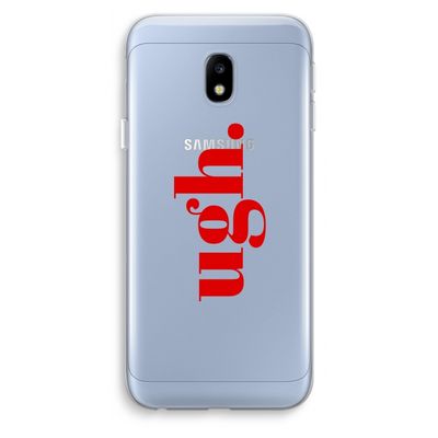 Ugh: Samsung Galaxy J3 (2017) Transparant Hoesje