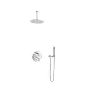 Hotbath Get together IBS2RA Regendoucheset inbouw - 15cm plafondarm - 25cm ronde hoofddouche - staafhanddouche - chroom IBS2RACR24