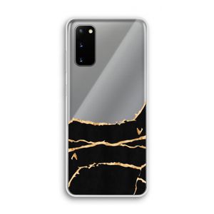 Gouden marmer: Samsung Galaxy S20 Transparant Hoesje