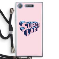 Superlady: Sony Xperia XZ1 Transparant Hoesje met koord Superlady: Sony Xperia XZ1 Transparant Hoesje met koord