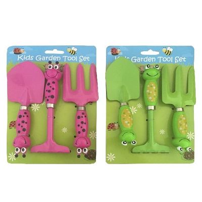 Tuinset Kikker OF Bij 3-delig Assorti
