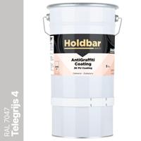 Holdbar Anti Graffiti Coating Telegrijs 4 (RAL 7047) 5 Kg