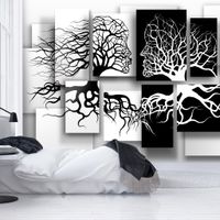 Zelfklevend fotobehang - De Kus in zwart en wit, 8 maten, premium print - thumbnail