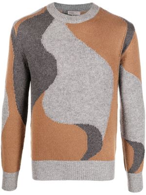 Herno pull à motif abstrait - Gris
