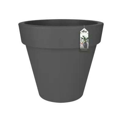 Elho Pure Round 80 Antraciet Zwart Bloempot Pot