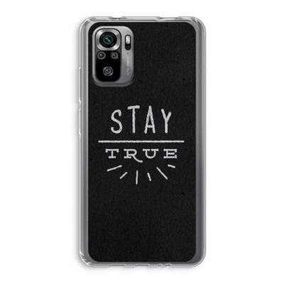 Stay true: Xiaomi Redmi Note 10S Transparant Hoesje
