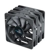 Akasa Viper Computer behuizing Ventilator 12 cm Zwart 3 stuk(s)
