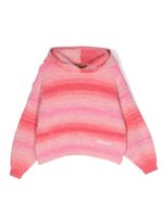 Missoni Kids hoodie à effet taches de peinture - Rose